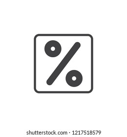 Mathematics Percentage vector icon. filled flat sign for mobile concept and web design. Math Percent simple solid icon. Symbol, logo illustration. Pixel perfect vector graphics