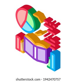 mathematics researcher color icon vector. isometric mathematics researcher sign. color isolated symbol illustration