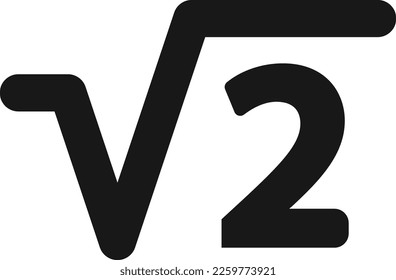 Mathematics Root icon vector for education