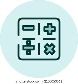 Mathematics science, illustration, vector on a white background.