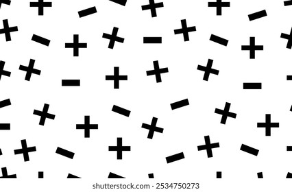 mathematics sign background  seamless calculation signs background design positive negative sign education theme background black and white study background - Powered by Shutterstock - Get 15% off with code: PIKWIZARD15