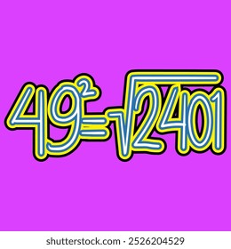 Mathematics Square Root of Number Forty Nine