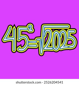 Raiz Quadrada de Matemática do Número Quarenta e Cinco