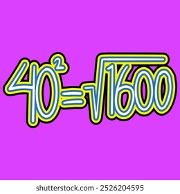 Raiz Quadrada de Matemática do Número Quarenta