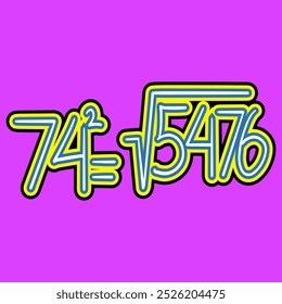 Matemáticas Raíz cuadrada del número setenta y cuatro