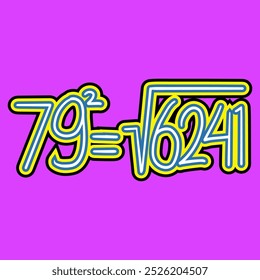 Mathematics Square Root of Number Seventy Nine