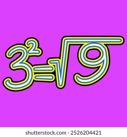 Mathematics Square Root of Number Three