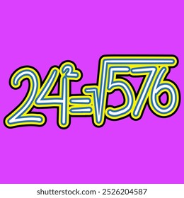 Mathematics Square Root of Number Twenty Four