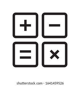 Mathematics symbol icon design. vector illustration