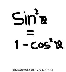 Mathematics Trigonometry Notes in Black Charcoal Style