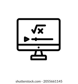 mathematics tutorial Line icon for business website,apps, and many more