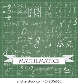 mathematics. vector background eps10