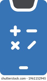 icono de color de glifo vector de matemáticas