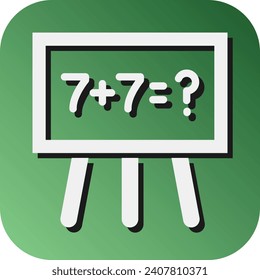 Mathematics Vector Glyph Gradient Background Icon For Personal And Commercial Use.
