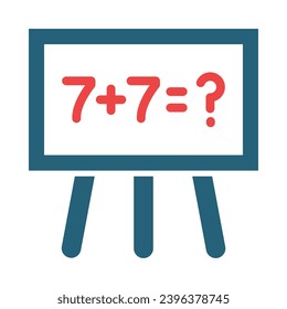 Vector Matemático Glifo Dos Iconos De Color Para Uso Personal Y Comercial.
