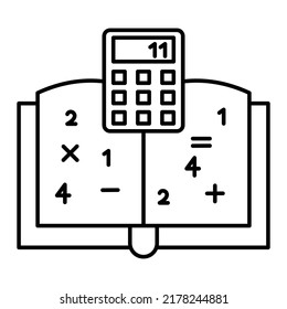 Mathematics Vector icon which is suitable for commercial work and easily modify or edit it

