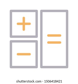 mathemmatics colour linr vector icon