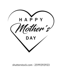 Mather's day silhouette vector design