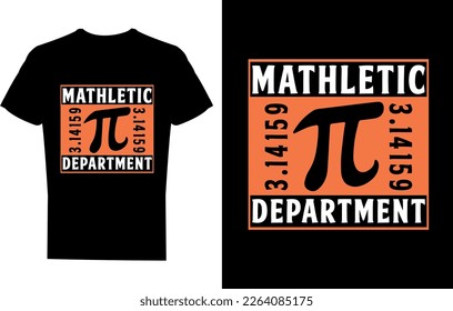 Mathletic department t-shirt design template