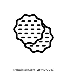Mathri Outline Icon. Mathri Icon