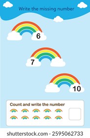 Maths missing numbers worksheets to practice and learn