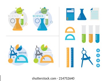 Maths And Science Icons