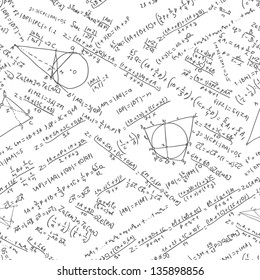 Maths seamless pattern. And also includes EPS 8 vector