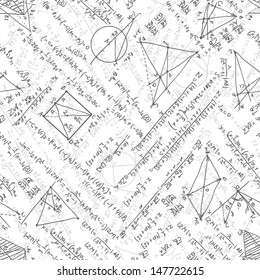 Maths seamless pattern. And also includes EPS 8 vector