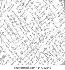 Maths seamless pattern. And also includes EPS 8 vector