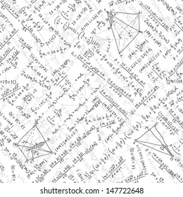 Maths seamless pattern. And also includes EPS 8 vector