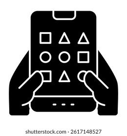 Maths shapes vector, geometric shapes icon