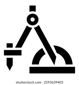 maths solid icon, representing mathematics, calculation, education, numbers.