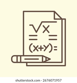 Diseño de ilustraciones de moda de matemáticas Ilustración vectorial creativa útil Fondo colorido perfecto.eps