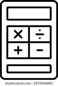 Maths vector icon. Can be used for printing, mobile and web applications.
