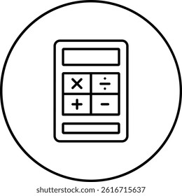 Maths vector icon. Can be used for printing, mobile and web applications.