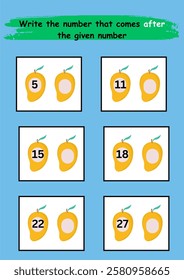 maths worksheet for kids printable what comes after