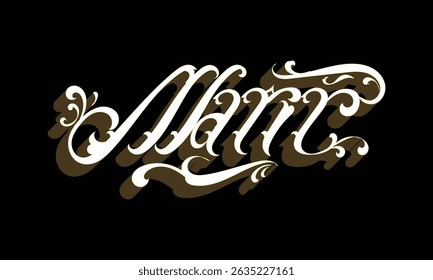 MATIC lettering custom style design