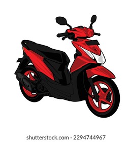 matic motorcycle stock vector illustration