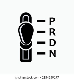 Matic Transmission Icon. Vehicle Gear Performance Movement Symbol - Vector.