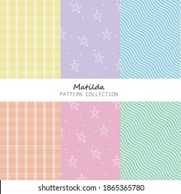 Colección de patrones MATILDA - Exportaciones geométricas