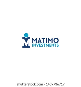 Matimo Investments logo design template unique