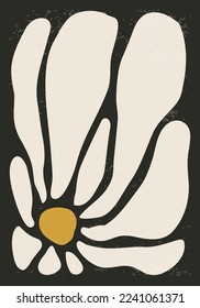 Matisse inspired contemporary collage botanical minimalist wall art poster