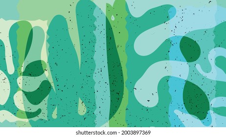 Matisse organic grange textured shapes. Abstract contemporary template with natural floral motif. Minimal mid century art background. Artistic botanical elements on flat earthy colors.