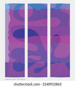 Matisse organic grange textured shapes. Abstract contemporary web banner template with natural floral motif. Minimal mid century art background. Artistic botanical elements on flat earthy colors.