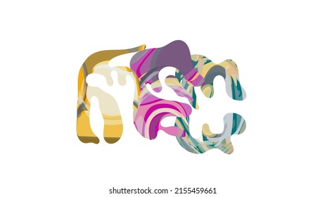 Matisse la composición de forma orgánica. Ilustración abstracta con motivos florales naturales. Mínimo arte mural de mediados de siglo. Elementos botánicos artísticos con textura de pintura acrílica brillante. Cortado de papel de colección.