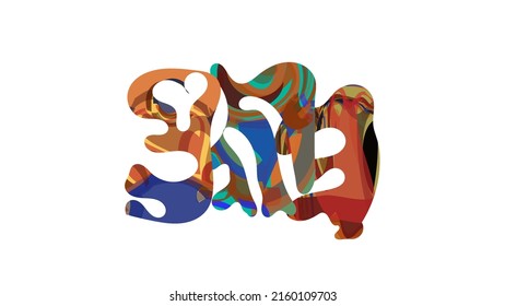 Matisse organic shape composition. Abstract illustration with natural floral motif. Minimal mid century wall art. Artistic botanical elements with bright acrylic paint texture. Collage paper cut.