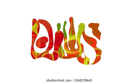Matisse organic shape composition. Abstract illustration with natural floral motif. Minimal mid century wall art. Artistic botanical elements with bright acrylic paint texture. Collage paper cut.