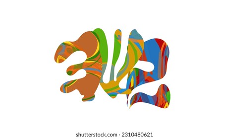 Matisse organic shape composition. Abstract illustration with natural floral motif. Minimal mid century wall art. Artistic botanical elements with bright acrylic paint texture. Collage paper cut.