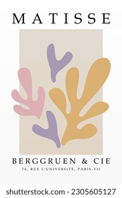 Matisse wall art decoration poster. Printable matisse wall decor poster