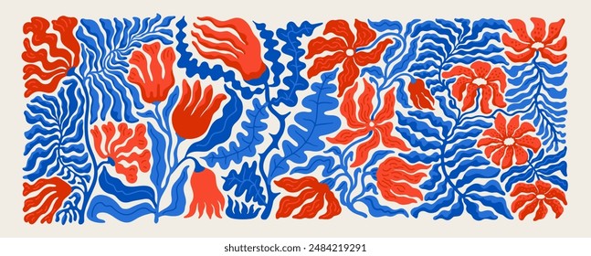 Matisse-Style Modern Abstract Floral cover